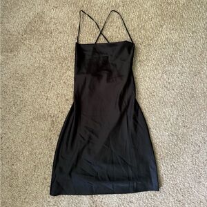 H&M divided black dress